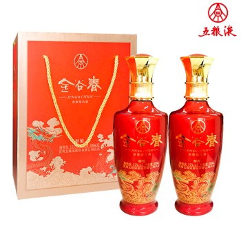【2支礼盒】五粮液金谷春-醇酿52度浓香型白酒500ml*2