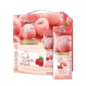 蒙牛 真果粒牛奶白桃树莓味240ml*10盒