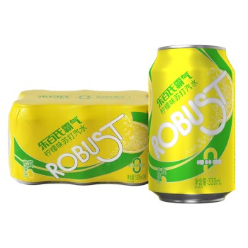 乐百氏 柠檬味霸气苏打汽水330ml*6