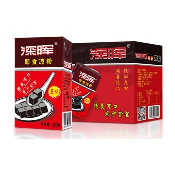 深晖 经典即食凉粉250ml*16盒即食仙草果冻