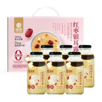 绿帝 红枣银耳露1.368kg鲜炖润养