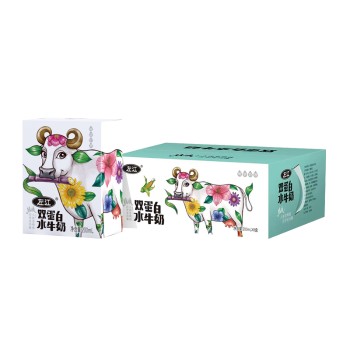 左江 双蛋白水牛奶200ml*8盒早餐奶