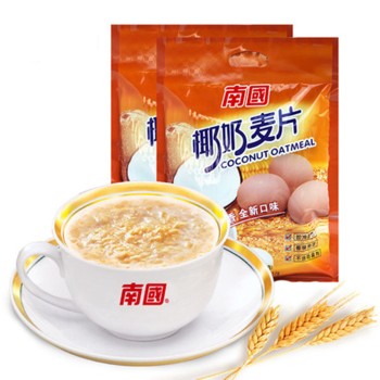 海南特产 南国椰奶麦片560g*2袋早餐奶茶