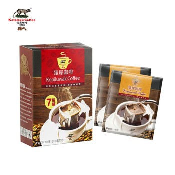 野鼬咖啡 印尼麝香猫屎咖啡挂耳70克（10克*7包）