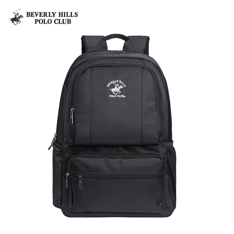 beverly hills polo club 比华利保罗 男士帆布防泼水电脑双肩包